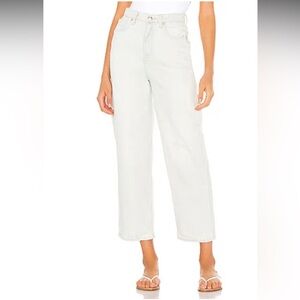 We the Free Frank Dad Jeans 28 Free People Straight Denim Icy Blue wide leg